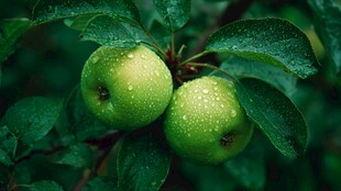 带露青苹果 清新自然风