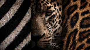 豹与斑马的隐秘对视