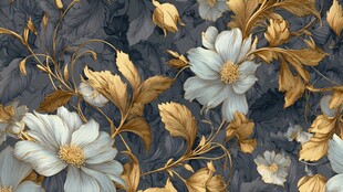 奢华花卉图案 尽显高雅气质