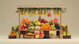 缤纷水果摊 开启味蕾盛宴