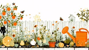 田园风花园的园艺情景