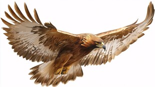 展翅翱翔的雄鹰