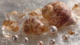 贝壳珍珠 海洋梦幻小景