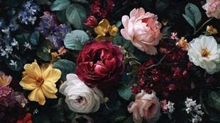 缤纷花卉组合 尽显自然之美