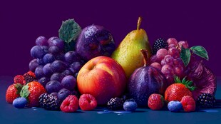 缤纷多彩的新鲜水果组合