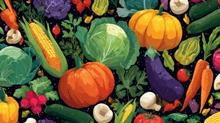 缤纷多彩的蔬菜大集合