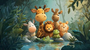 森林里的可爱动物们