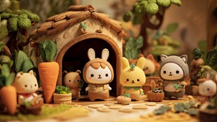 萌趣动物村落小景