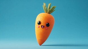 可爱胡萝卜卡通形象