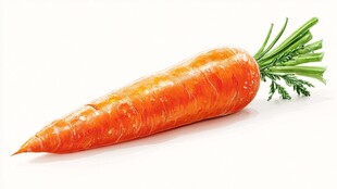 新鲜胡萝卜特写