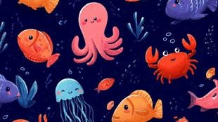 海底可爱小动物大集合