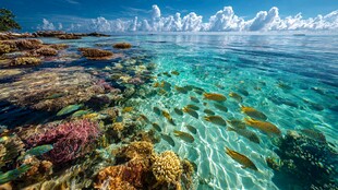 梦幻海底世界 多彩珊瑚与鱼