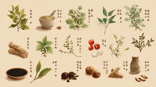 传统中药材精美图鉴展示