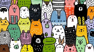 可爱多彩卡通动物大集合