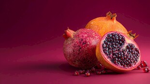 鲜艳石榴摆拍 色彩诱人