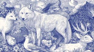 森林中的动物群像