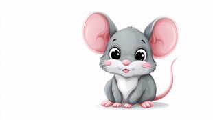 可爱卡通小老鼠形象