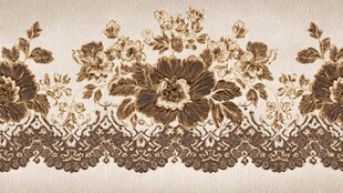 复古花卉蕾丝装饰图案