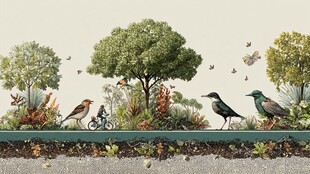 城市边缘的自然小景