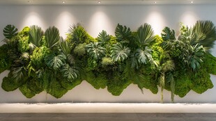 室内绿植墙 清新自然景观