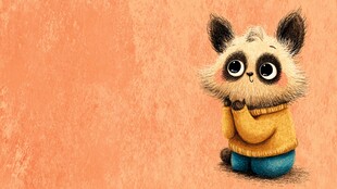 可爱萌猫穿着毛衣看镜头