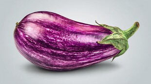 紫艳茄子 清新自然静物