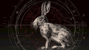 机械风兔子的奇幻构图