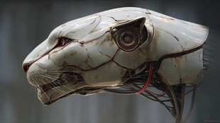 机械豹头 科技与野性融合