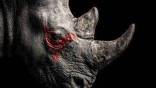 犀眼红痕 野性与神秘交织