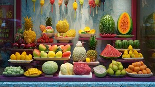 缤纷水果陈列 色彩盛宴