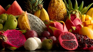 缤纷多彩的新鲜水果集合