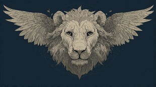 狮身鹰翼奇幻生物形象