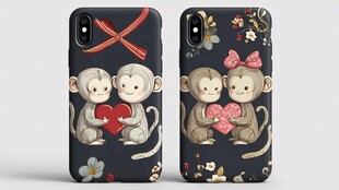 情侣猴手机壳 浪漫又可爱
