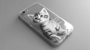 猫咪图案手机壳