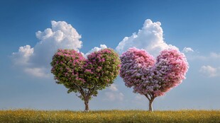 爱心树浪漫景观