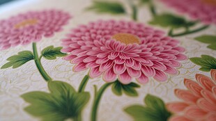 粉色菊花花卉图案纹理