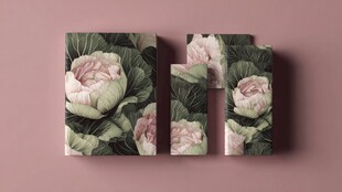 花卉图案立体装饰画