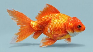 灵动金鱼展现优雅身姿