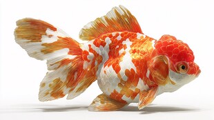 华丽多彩金鱼展示