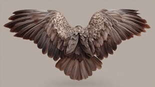 展翅的鹰之羽翼