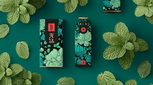 国风薄荷包装设计展示