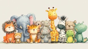 可爱卡通动物大集合