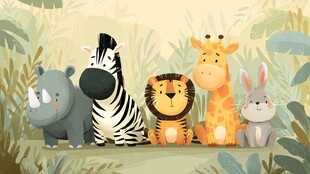 森林里的可爱动物大集合