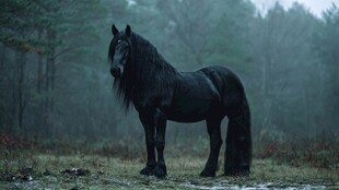 林中黑马 尽显神秘优雅