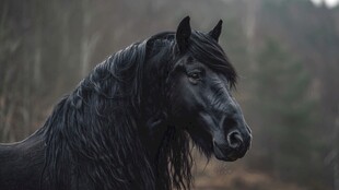 林中黑马 尽显优雅身姿