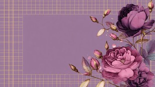 紫色花卉背景图