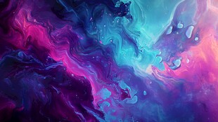 梦幻炫彩流体艺术画面