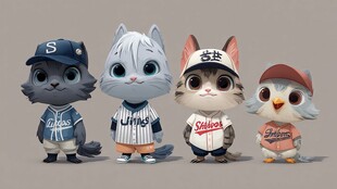 萌宠版运动风小动物集合