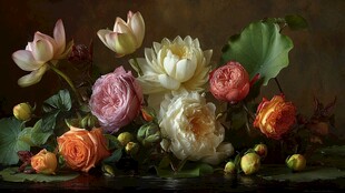 缤纷花卉静物艺术摄影