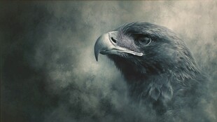 凝视的雄鹰 尽显王者风范